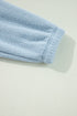 Myosotis Collared Zipper Drop Shoulder Fleece Sweatshirt